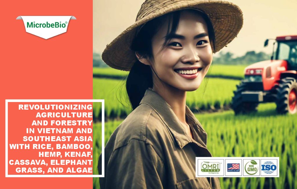 Microbebio: Revolutionizing Agriculture and Forestry in Vietnam and Southeast Asia with Rice, Bamboo, Hemp, Kenaf, Cassava, Elephant Grass, and Algae